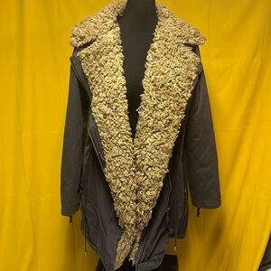 FREE PEOPLE BOHO SHAGGY TEDDY COAT MEDIUM